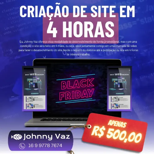 Criação de Site em 4 Horas